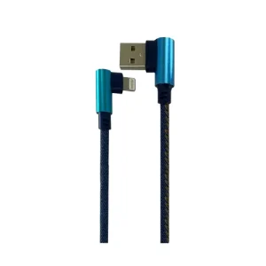 کابل شارژ روکو پلاس مدل RP-S30 لایتنینگ رنگ آبی